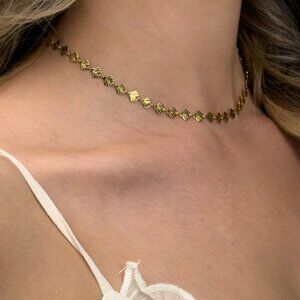 Oshena - Dainty Isla Necklace (Shells) 18k Gold Triple Plated  - NWT - Stackable